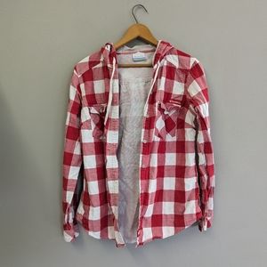 Columbia Wisconsin Badgers Red Flannel | Size small